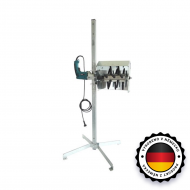 Škubačka drůbeže na vrtačku s ochranným krytem a stojanem -  slepice