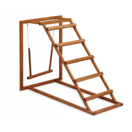 Dřevěné hřiště - houpačka, bidla a žebřík pro slepice