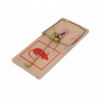 Dřevěná past na myši velikost M (2 ks)